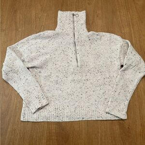 William Rast Textured Turtleneck Sweater - Cream